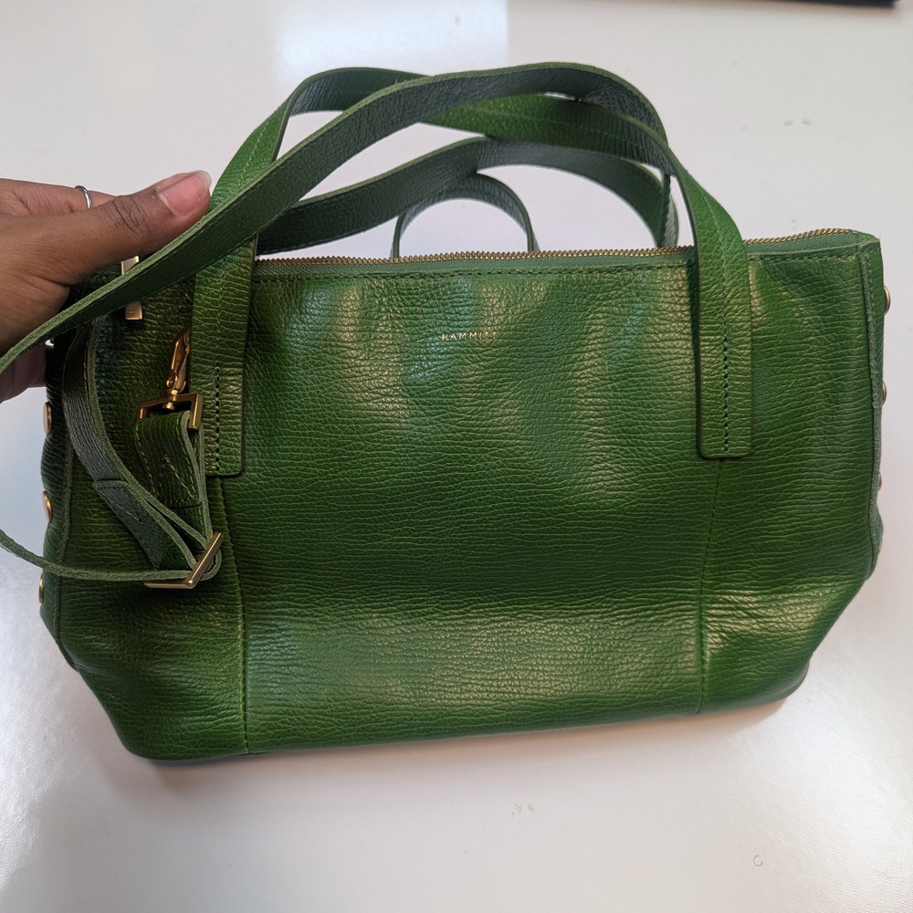 Hammitt Vibrant Green Leather Satchel
